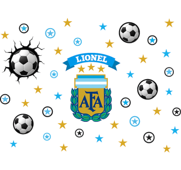 Wall decal of famous argentine player - TenStickers