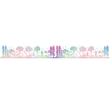 Car sticker mountain scene silhouette - TenStickers