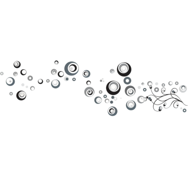 Grey scale urban bubble wall decal - TenStickers