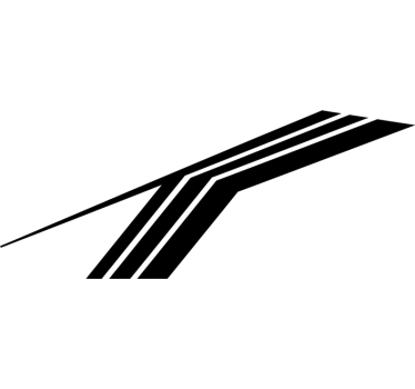 Fierce monocolour speed stripe car sticker - TenStickers