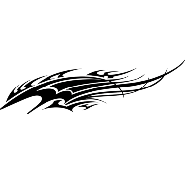 Car sticker speedy large dragon wing - TenStickers