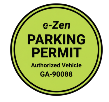 Car sticker custom parking sign - TenStickers