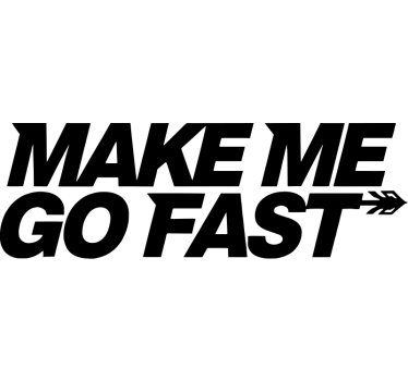 Car sticker make me go fast - TenStickers