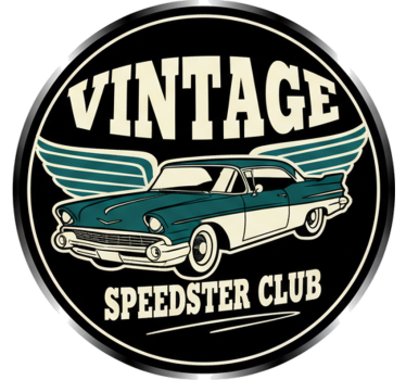 Car sticker retro style branded advertisement - TenStickers