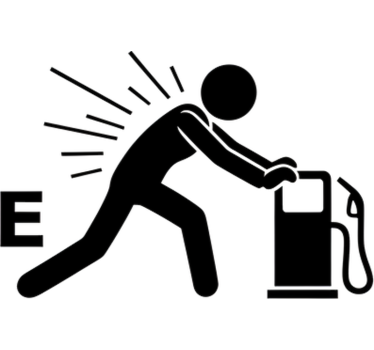 Car sticker fighting for petrol tank - TenStickers