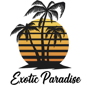 Caravan decal exotic paradise sunset - TenStickers