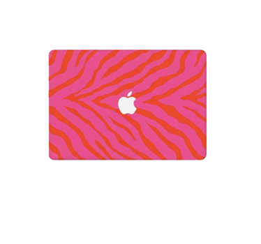 Vibrant zebra print laptop sticker - TenStickers