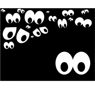 Curious peeking glances laptop sticker - TenStickers