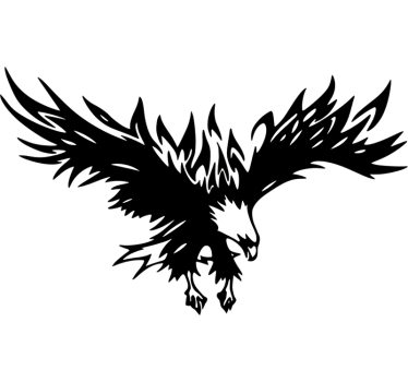 Car sticker large swooping eagle design - TenStickers