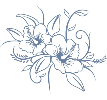 Car sticker blossoming hibiscus flower - TenStickers
