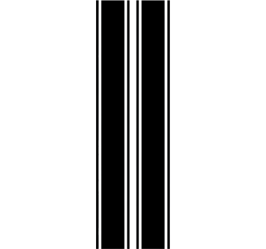 Car sticker smooth racing stripes - TenStickers