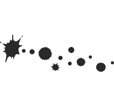 Car sticker urban ink splashes - TenStickers