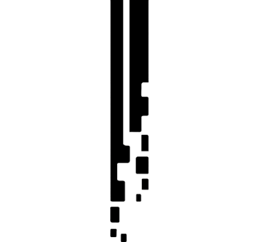 Car sticker pixel racing stripe - TenStickers