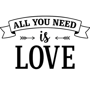 Car sticker romantic love arrow - TenStickers