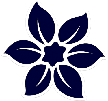 Car sticker elegant flower blossom - TenStickers