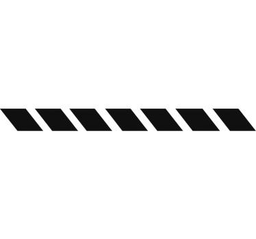Car sticker parallel dash lines - TenStickers