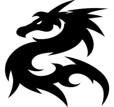 Car sticker with mythical dragon fantasy design - TenStickers