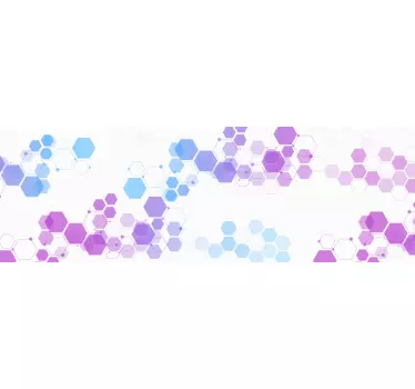 Abstract hexagons furniture decal - TenStickers