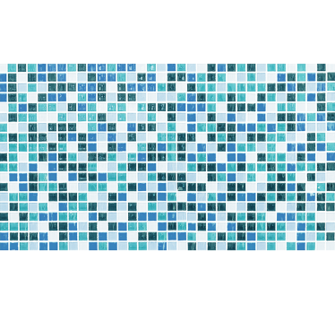 Blue mosaic furniture sticker - TenStickers