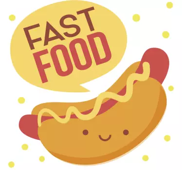 Hot Dogs Food Wall Sticker - TenStickers