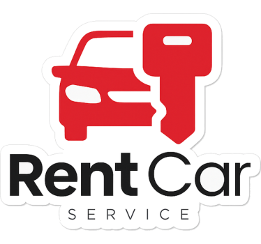 Customisable sticker for rent car simple logo - TenStickers