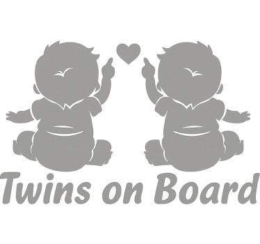 Car sticker sweet duo safety - TenStickers