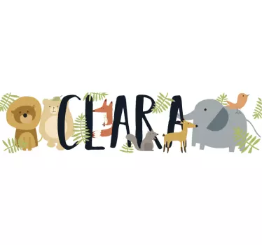 Different named animals Bike Decal - TenStickers