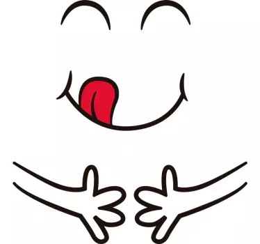 Hungry fridge wrap - TenStickers