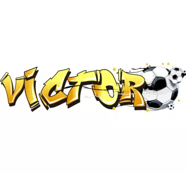 Urban Football Home Wall Sticker - TenStickers