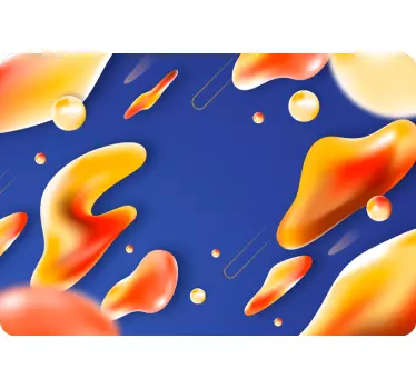 abstract lava design Abstract laptop sticker - TenStickers