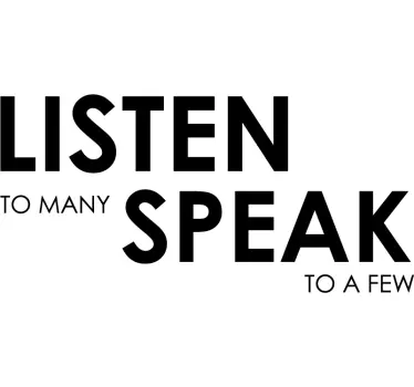 William Shakespeare Listen Quote Sticker - TenStickers