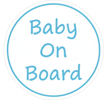 Car sticker minimalistic baby on board - TenStickers