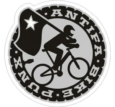 Bike sticker stand against oppression - TenStickers