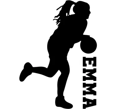 named basketball player sticker - TenStickers