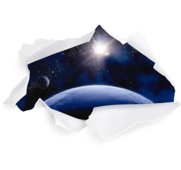 3D universe vinyl sticker floor tile - TenStickers