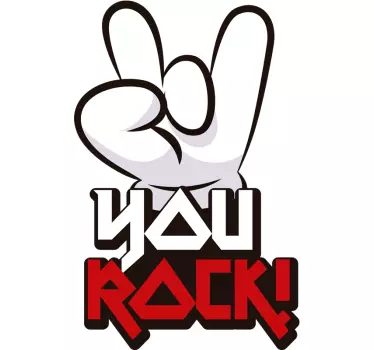 You Rock iPhone Decorative Sticker - TenStickers