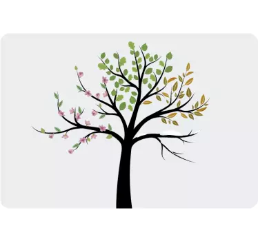 Seasons tree laptop skin - TenStickers