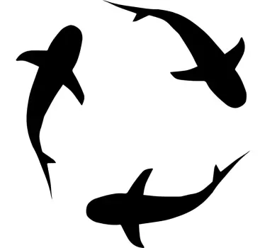 Sharks iPhone Phone Sticker - TenStickers