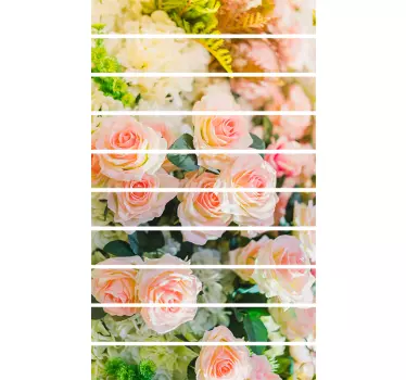 Flowers Stair Decal - TenStickers