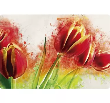 Flower Trackpad Decal - TenStickers