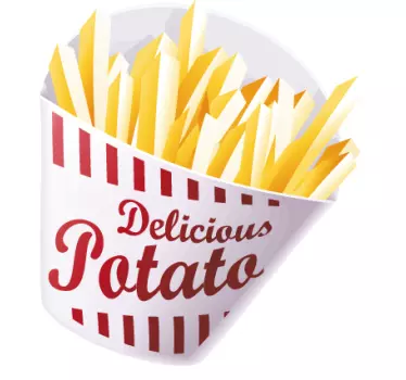 Delicious Fries - TenStickers