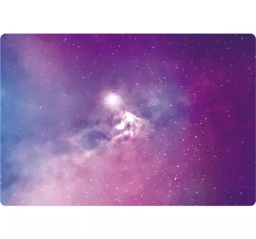 Pink Nebula Trackpad Science Sticker - TenStickers