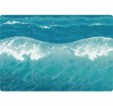 Blue Sea Trackpad texture sticker - TenStickers