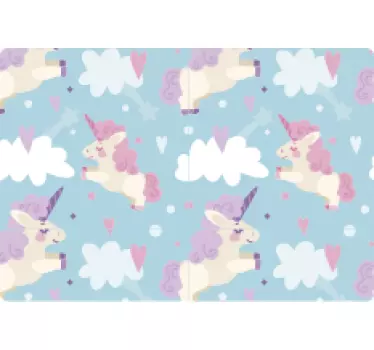 Cartoon Unicorn Trackpad texture sticker - TenStickers