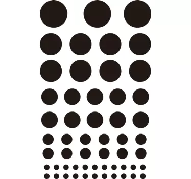 Geometric dots bike sticker - TenStickers