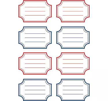 labels for school supplies educational wall sticker - TenStickers