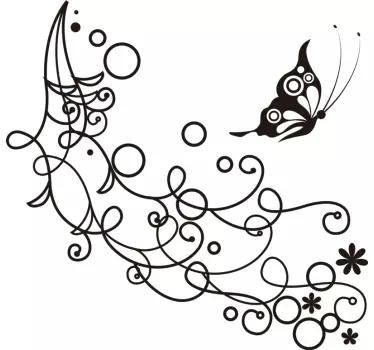 Butterflies car sticker - TenStickers