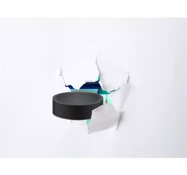 3D Hockey Sports Sticker - TenStickers