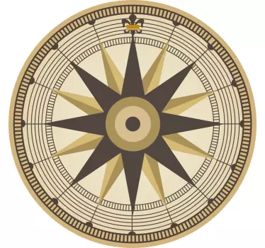 Wind rose laptops decal - TenStickers