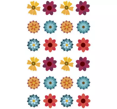 Lively Floral Element car sticker - TenStickers
